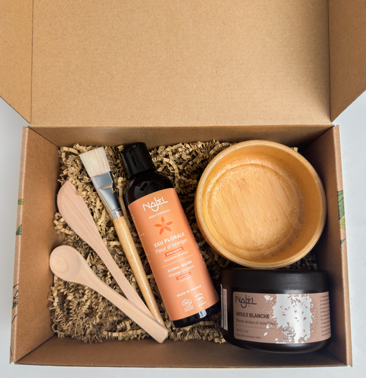 (NEW) Najel Organic White Clay Mask Tool Set