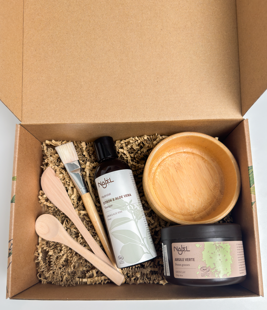 (NEW) Najel Organic Green Clay Mask Tool Set