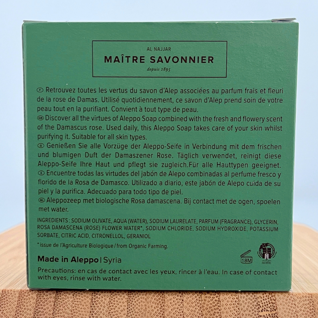 Najel Aleppo Soap Organic Damascus Rose