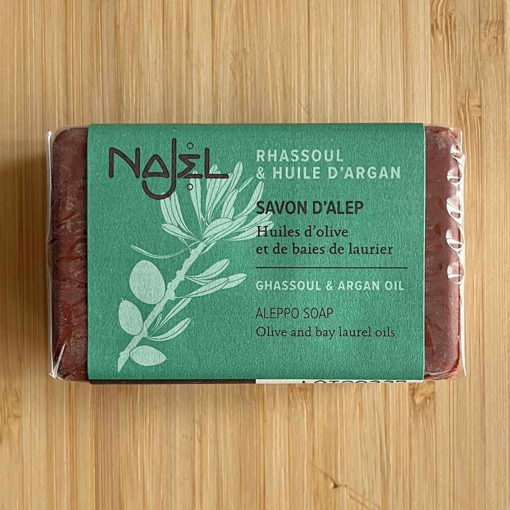 Najel Aleppo Soap with Ghassoul & Argan Oil
