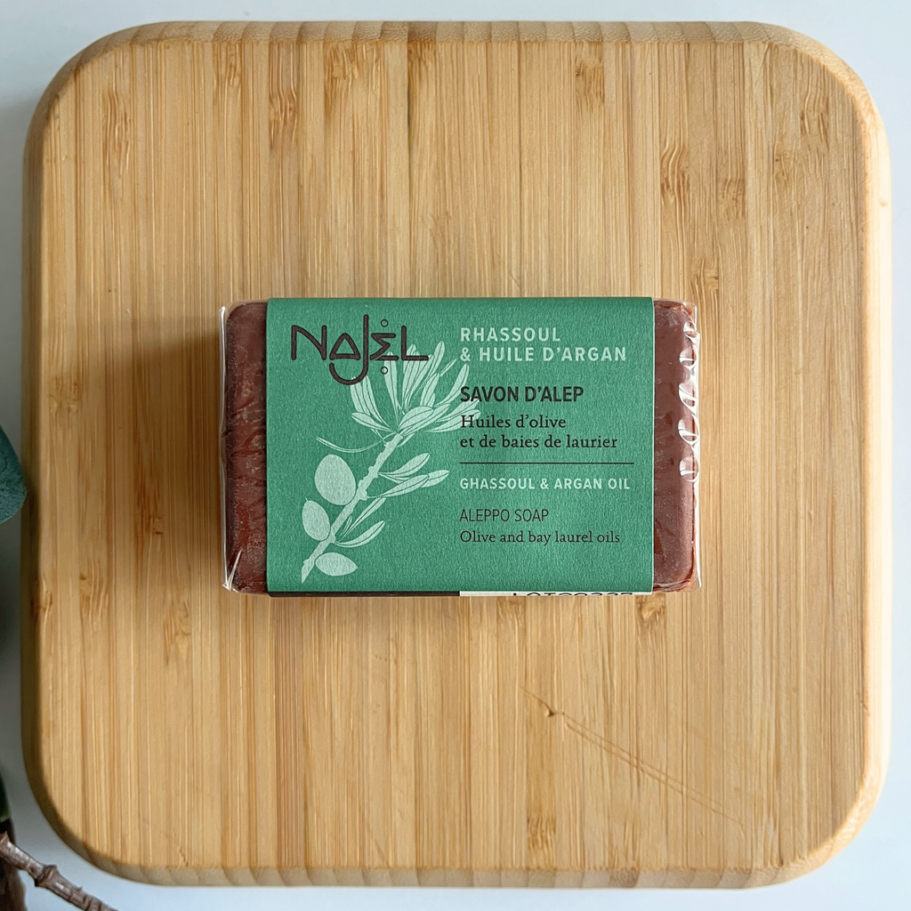 Najel Aleppo Soap with Ghassoul & Argan Oil