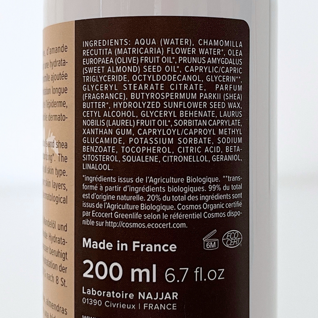 Najel Organic Body Lotion with Natural Rose
