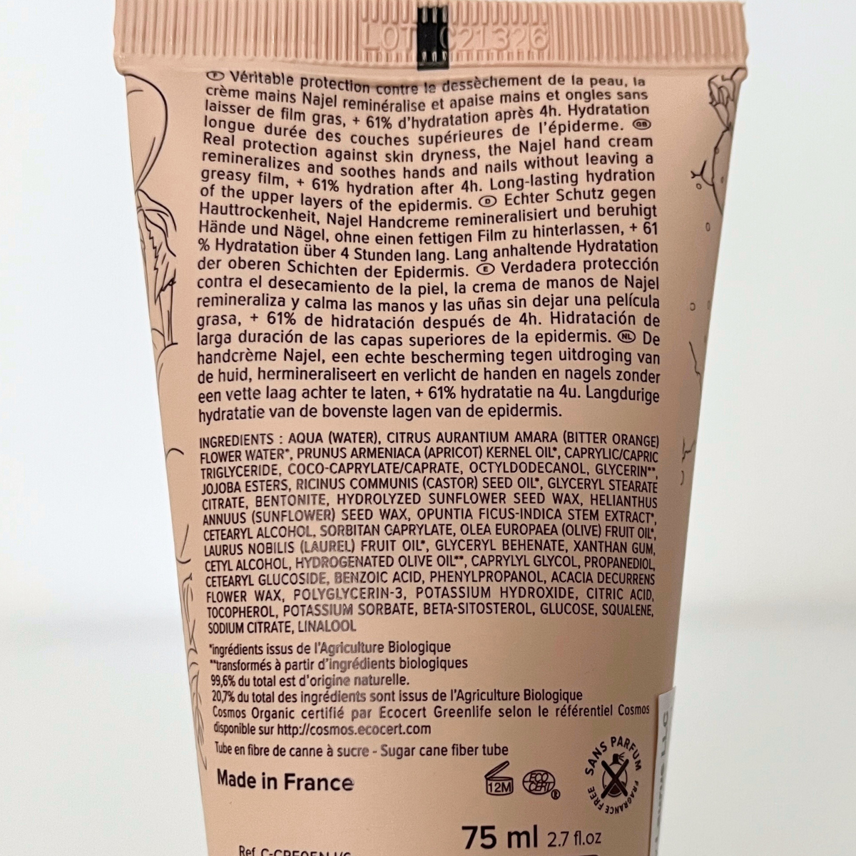 Najel Organic Moisturizing Hand & Nail Cream