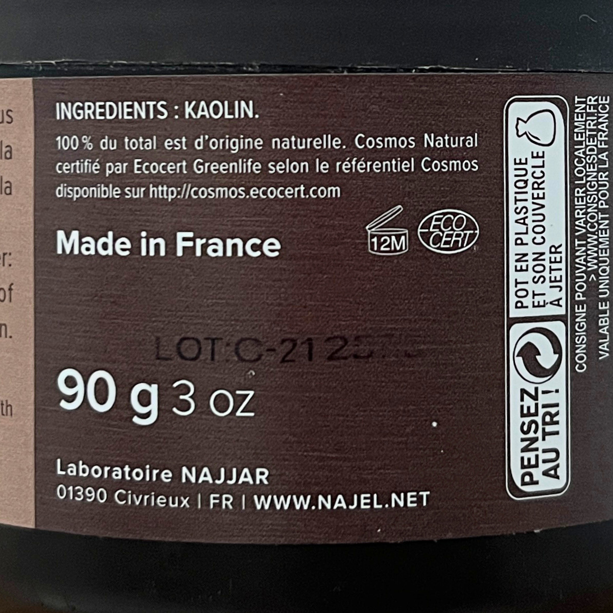 Najel Organic White Clay Powder