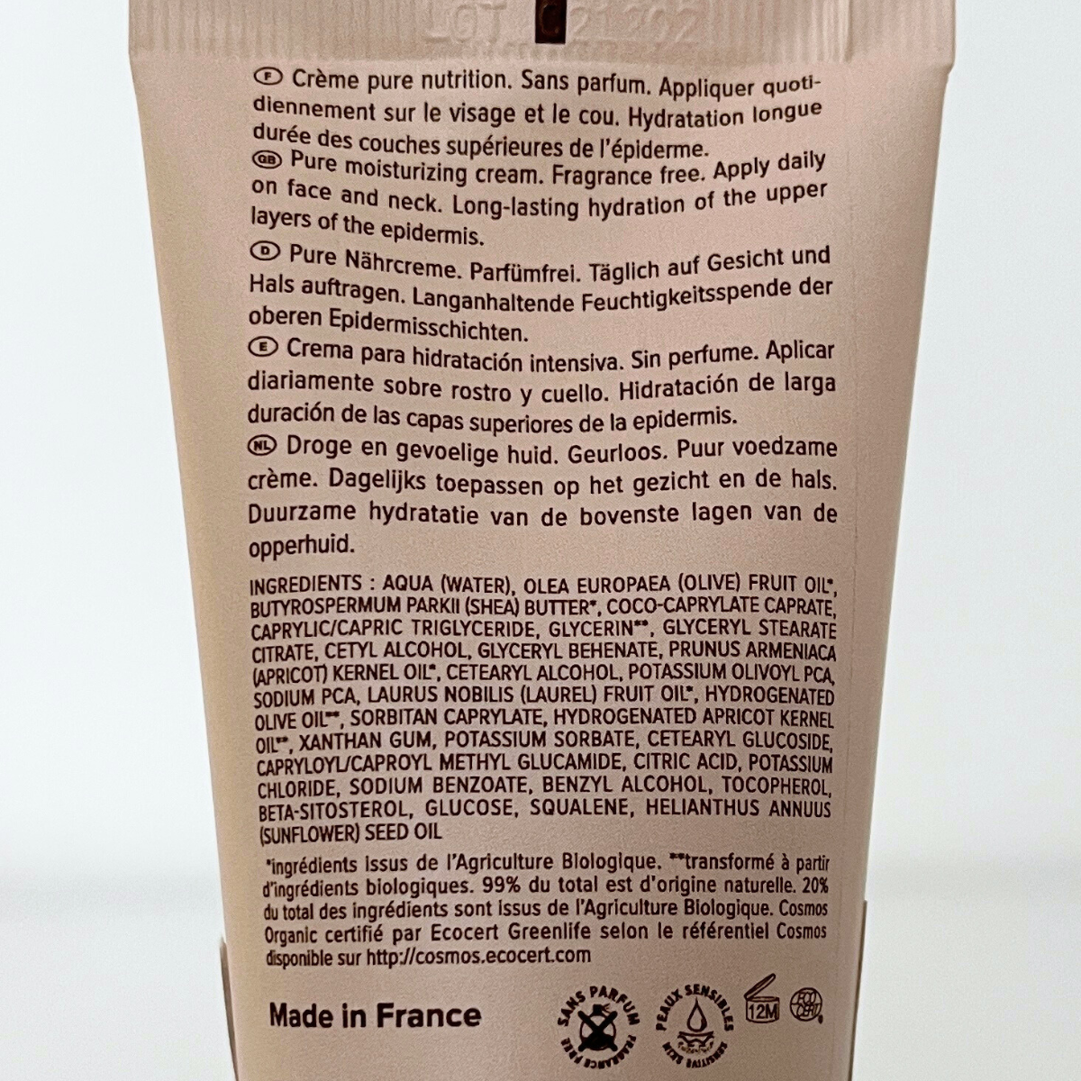 Najel Organic Moisture Intensive Face Cream