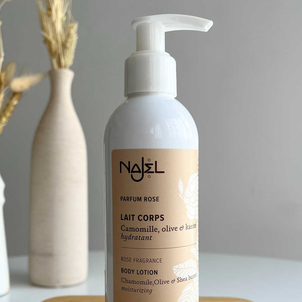 Najel Organic Body Lotion with Natural Rose