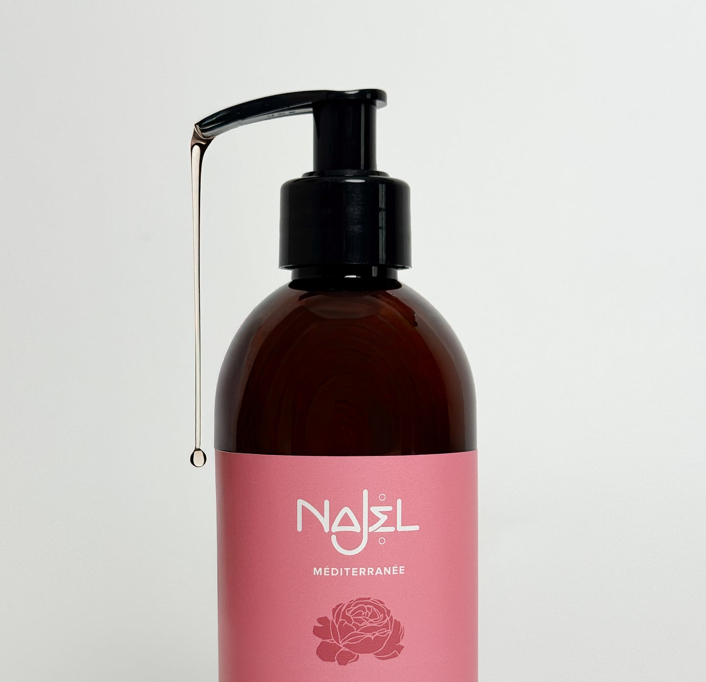 (NEW) Najel Organic Aleppo Soap Shower Gel - Rose