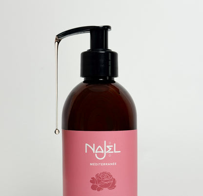 (NEW) Najel Organic Aleppo Soap Shower Gel - Rose