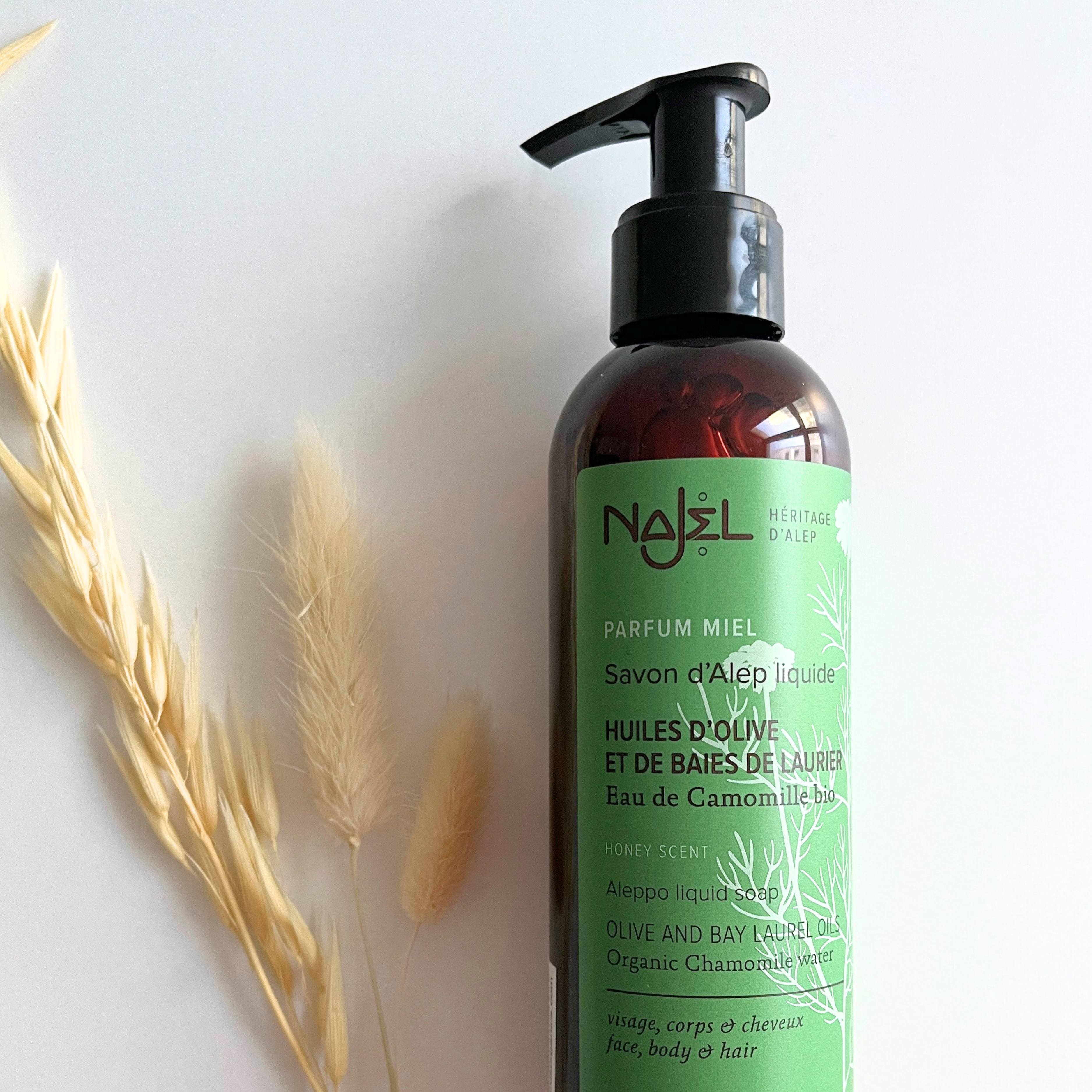 Najel Organic Liquid Aleppo Soap with Natural Honey