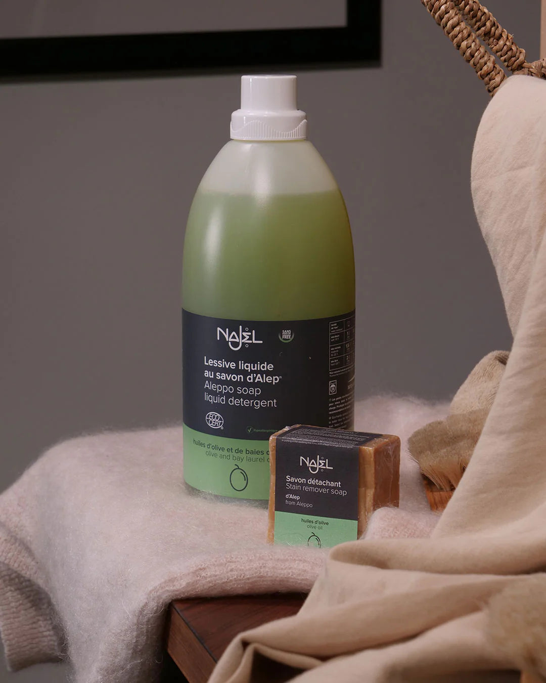 Najel Organic Stain-Removing Laundry Detergent with Aleppo Soap | Safe ...