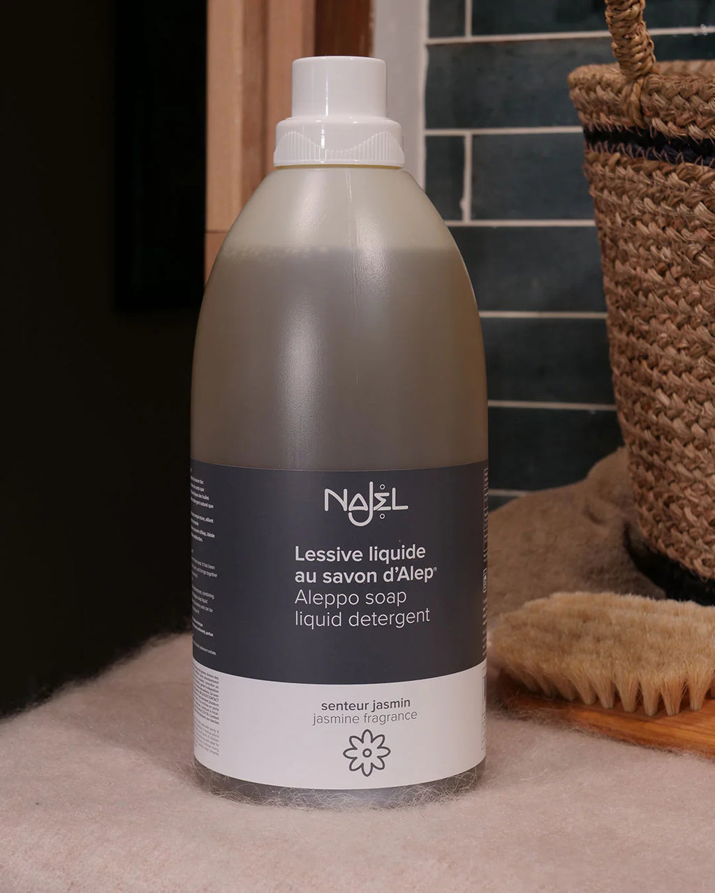 NEW Najel Organic Stain-Removing Laundry Detergent with Aleppo soap, Jasmine Mild Fragrance