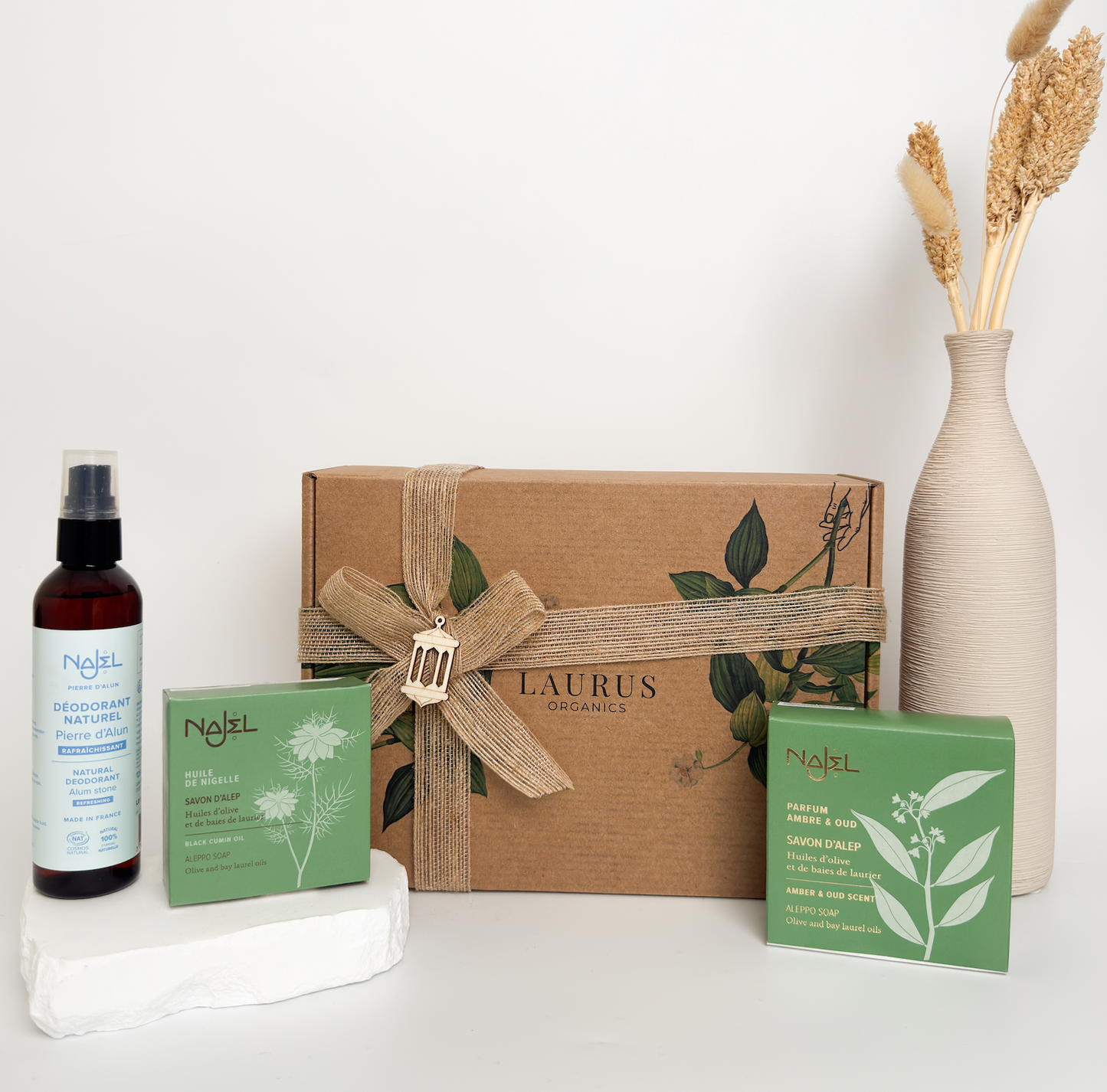 (NEW) Najel Organic Ramadan Gift Box – Aleppo Soap and Natural Deodorant Set