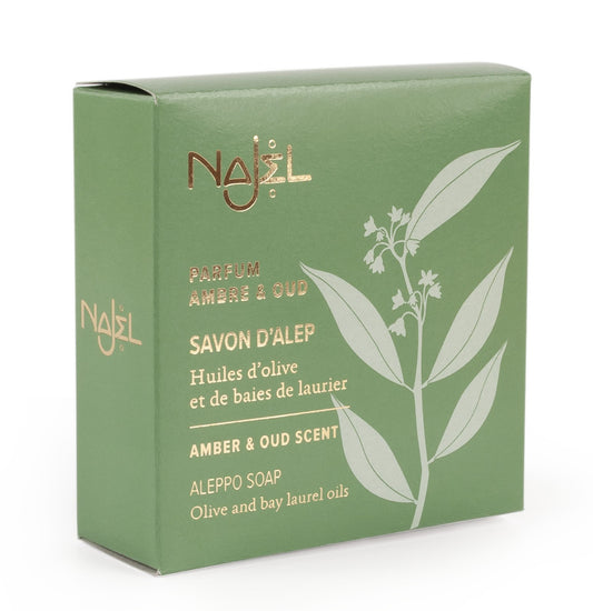 Najel Organic Aleppo Soap Amber & Oud Scent